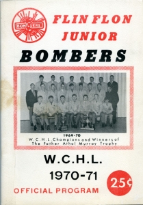 Flin Flon Bombers 1970-71 game program