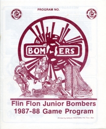 Flin Flon Bombers 1987-88 game program