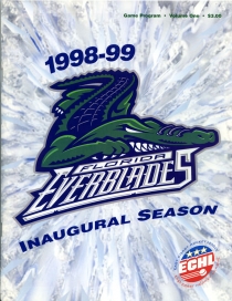 Florida Everblades 1998-99 game program