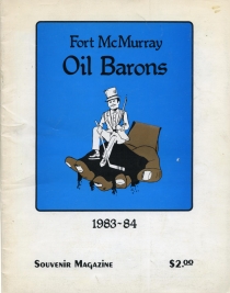 Fort McMurray Oil Barons 1983-84 game program