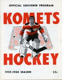 Fort Wayne Komets 1959-60 game program
