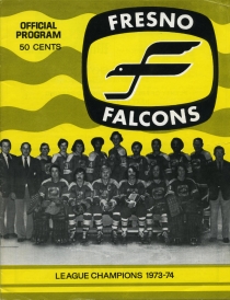 Fresno Falcons 1975-76 game program