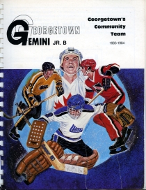 Georgetown Gemini 1983-84 game program