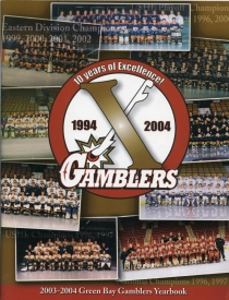 Green Bay Gamblers 2003-04 game program