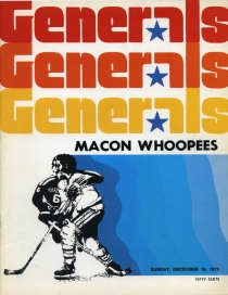 Greensboro Generals 1973-74 game program