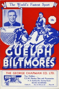Guelph Biltmores Game Program