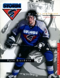 Guelph Storm 1995-96 game program