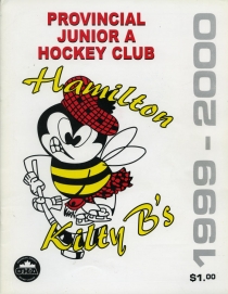 Hamilton Kilty B's 1999-00 game program