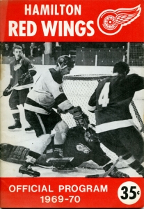 Hamilton Red Wings 1969-70 game program