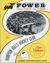 Hampton Gulls 1976-77 game program