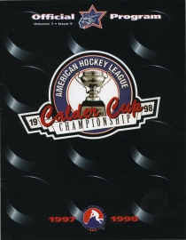 Hartford Wolf Pack 1997-98 game program