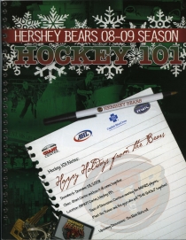 Hershey Bears 2008-09 game program