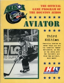 Houston Aeros 1997-98 game program