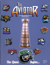 Houston Aeros 2000-01 game program