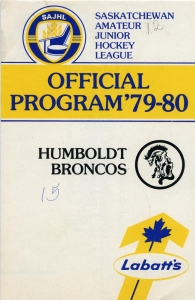 Humboldt Broncos Game Program
