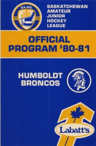 Humboldt Broncos 1980-81 game program