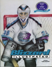 Huntington Blizzard 1993-94 game program