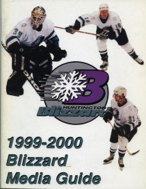 Huntington Blizzard 1999-00 game program