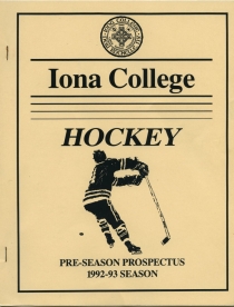 Iona College 1992-93 game program
