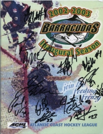 Jacksonville Barracudas Game Program