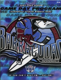 Jacksonville Barracudas Game Program