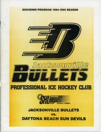 Jacksonville Bullets Game Program