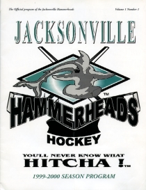 Jacksonville Hammerheads Game Program