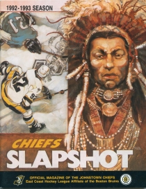 Johnstown Chiefs 1992-93 game program