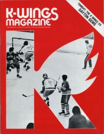 Kalamazoo Wings 1976-77 game program