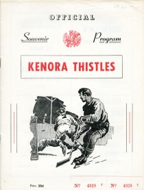 Kenora Thistles 1959-60 game program