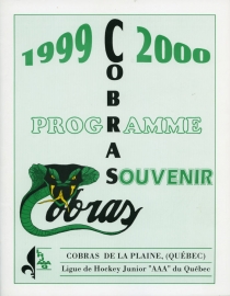 La Plaine Cobras 1999-00 game program