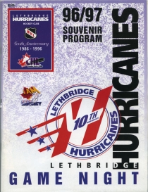 Lethbridge Hurricanes 1996-97 game program