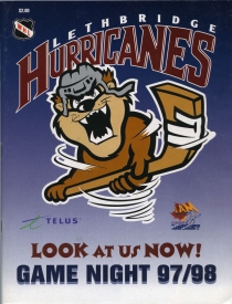 Lethbridge Hurricanes 1997-98 game program