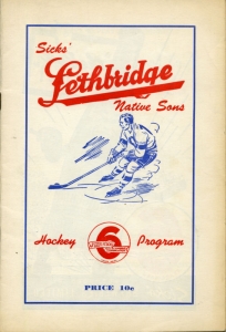 Lethbridge Native Sons 1950-51 game program