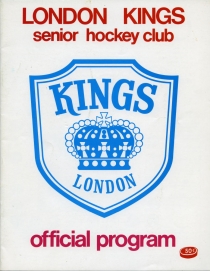 London Kings 1978-79 game program