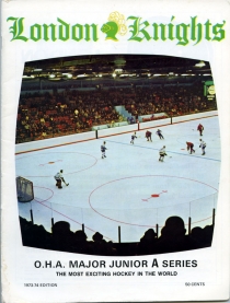 London Knights 1973-74 game program