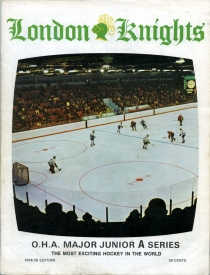London Knights 1974-75 game program