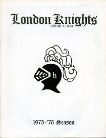 London Knights 1975-76 game program