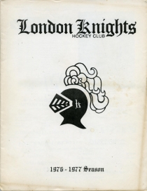 London Knights 1976-77 game program