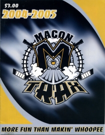 Macon Trax 2004-05 game program