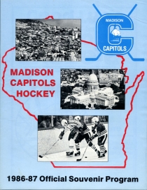 Madison Capitols 1986-87 game program