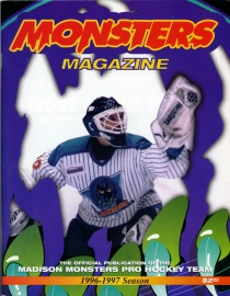 Madison Monsters 1996-97 game program