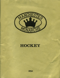Manchester Monarchs Game Program