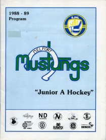 Melfort Mustangs 1988-89 game program