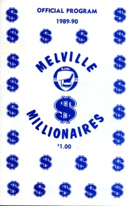 Melville Millionaires 1989-90 game program
