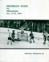 Michigan State University 1975-76 game program
