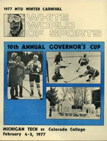 Michigan Tech 1976-77 game program