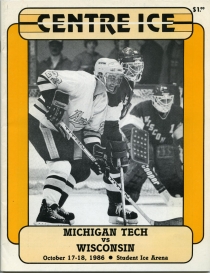 Michigan Tech 1986-87 game program