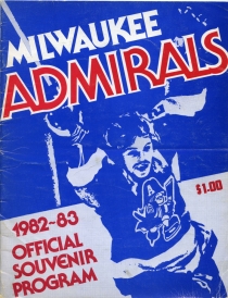 Milwaukee Admirals 1982-83 game program