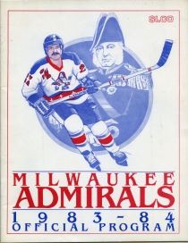 Milwaukee Admirals 1983-84 game program